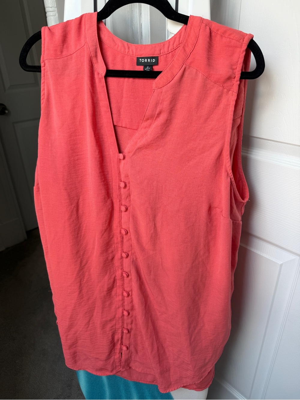 Torrid Coral Sleeveless Tunic Tank | Size 2 | Soft & Work-Ready